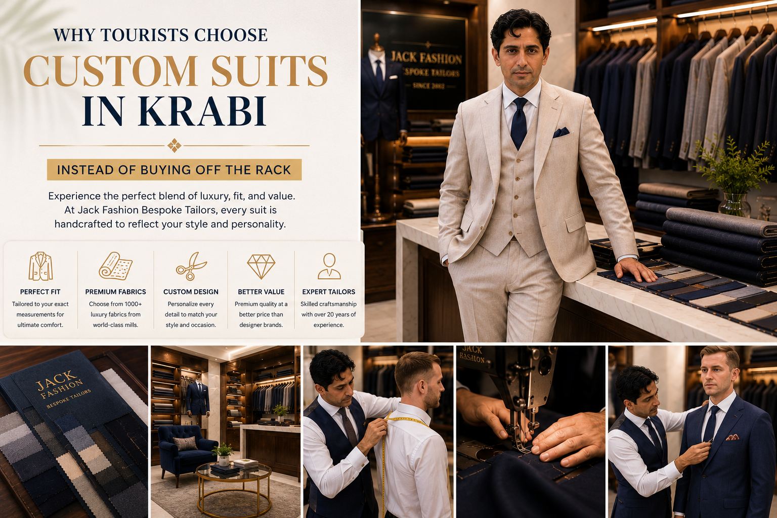 Why Tourists Choose Custom Suits in Krabi Instead of Buying Off the Rack