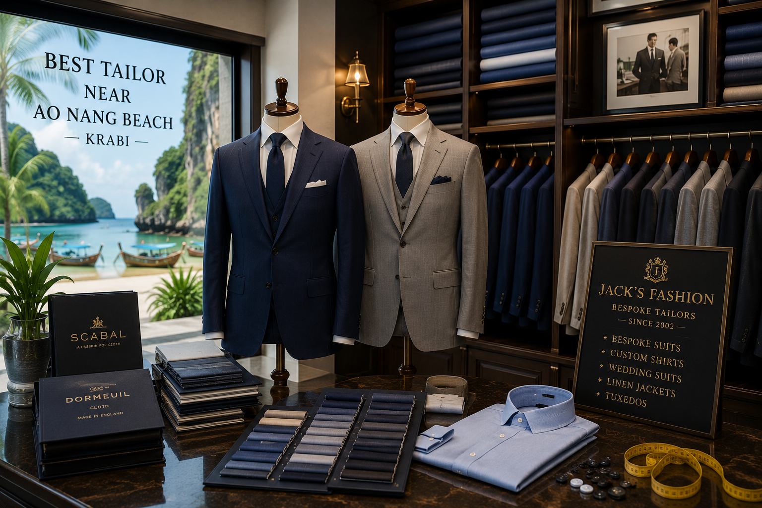 Best Tailor Near Aonang Beach Custom Bespoke Suits & Shirts in Krabi
